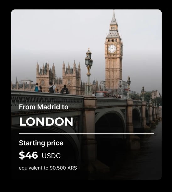 card flight destination