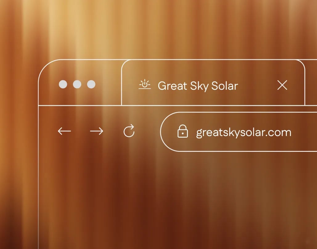 Great Sky Solar browser chrome