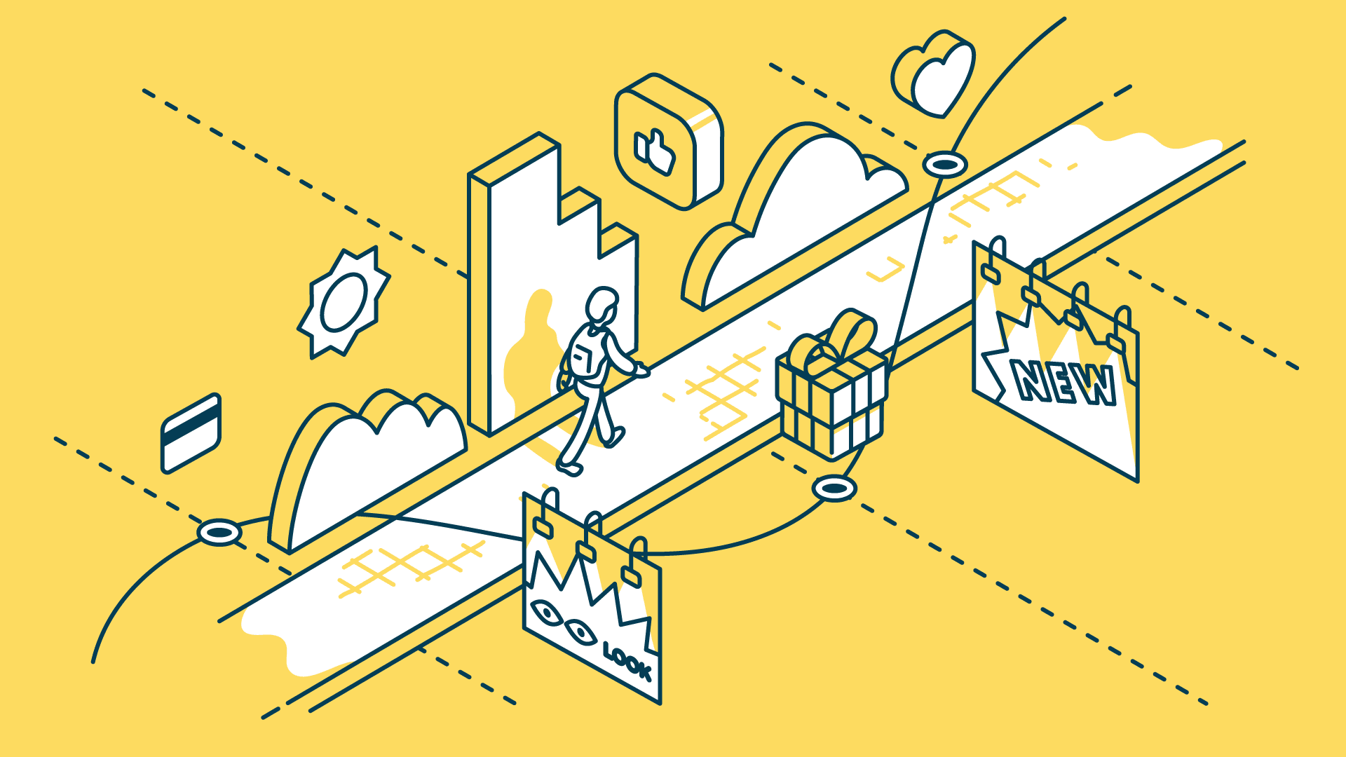 customer journey map-cjm-user journey map-cover-illustration-customer journey mapping