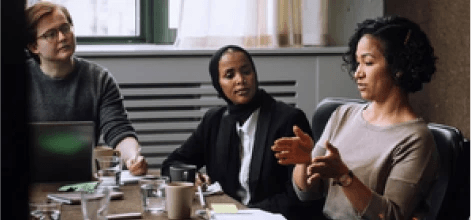 Group of people chatting