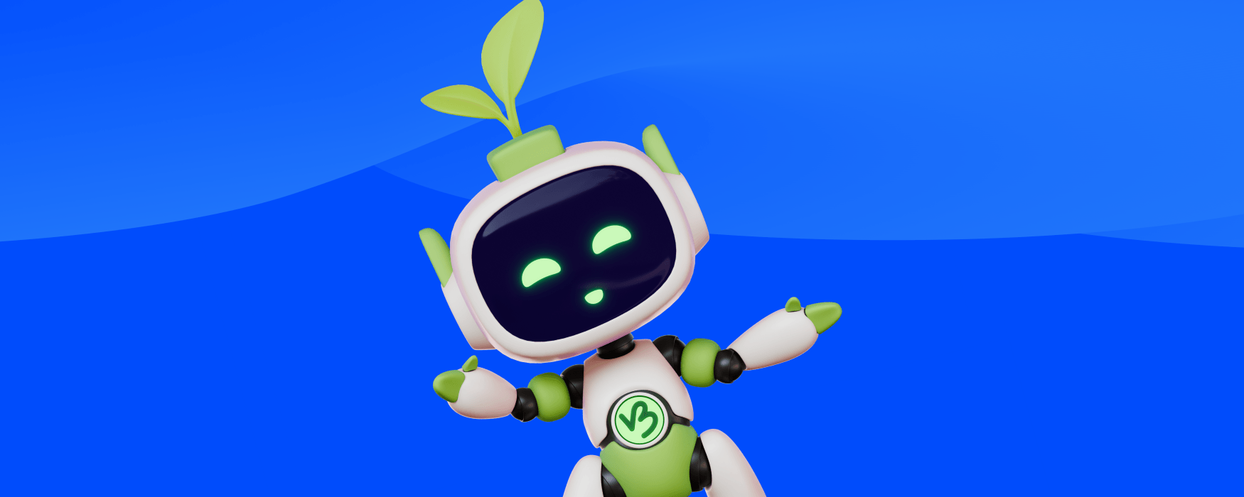 A lovely robot looking at you